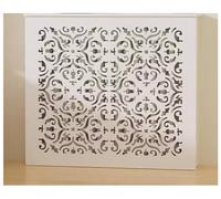 PZOFERLIN Copertura per radiatore in Fibra di Legno MDF Radiator Cover Louvered Grill Shelf Cabinet Heating Storage Multiple Sizes(L60*H80*T15cm)