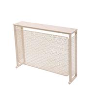 PZOFERLIN Copertura per radiatore in Fibra di Legno Radiator Cover Cabinet with Rock Slab Countertop And Hollow Design Multicolor Multiple Sizes(White,80 * 25 * 80cm)