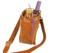 PZOFERLIN Kit di strumenti per parrucchieri Forbici da barbiere, fondina, porta forbici, borsa for parrucchieri con cintura, for parrucchieri, parrucchiere, barbiere, borsa da barbiere(Camel)