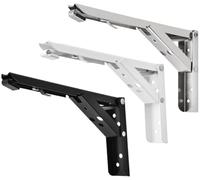 PZOFERLIN La formazione del personale Staffe for mensole pieghevoli da 8-14 pollici multicolore, confezione da 2(White 12inch)