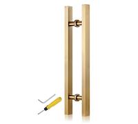 PZOFERLIN Maniglia doppia per porta doccia Maniglia for porta in acciaio inossidabile da 20 a 59 pollici, colori assortiti(D,60cm)
