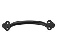 PZOFERLIN Maniglie per mobili Maniglie for porte antiche multicolori da 10 pezzi, maniglie for cassetti, dimensioni multiple, in lega di zinco(14.3cm-black)