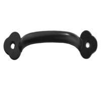 PZOFERLIN Maniglie per mobili Maniglie for porte antiche multicolori da 10 pezzi, maniglie for cassetti, dimensioni multiple, in lega di zinco(10.2cm-black)