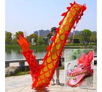 PZOFERLIN Nastro per Danza del Drago Nastro Dragon Poi con Testa di Drago for Bambini e Principianti Multicolore, Diverse Misure(Red,2 M (6.5 Ft))