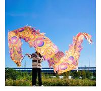 PZOFERLIN Nastro per Fitness e Danza del Drago Nastro da Danza Dragon Poi Streamer for Giocoleria e Ginnastica Multicolore, Diverse Misure(Orange,8M)