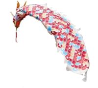PZOFERLIN Nastro per Fitness e Danza del Drago Set di Nastri Dragon Poi Lavabili con Borsa da Viaggio Multicolore da 2 m/6,5 Piedi o 4 m/13 Piedi for Principianti(4M)