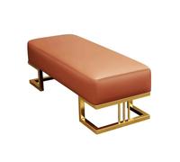 PZOFERLIN Panchina porta scarpe Panca contenitore con seduta imbottita in similpelle, struttura in metallo multicolore, diverse misure(Orange,120cm)