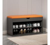 PZOFERLIN Panchina porta scarpe Panca portascarpe, organizer for ingresso, con sollevamento, multicolore, diverse misure(Orange,80cm)