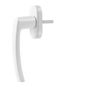 PZOFERLIN Serrature per porte e finestre Aluminum Alloy Inner Window Crank Handle Lock White 12x7x5cm