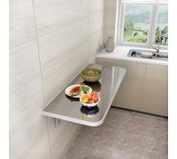 PZOFERLIN Tavolo pieghevole a parete Tavolo ribaltabile a parete in acciaio inossidabile, diverse dimensioni(90 * 40cm)