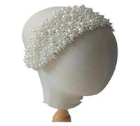 PZOFERLIN Veli da sposa Fasce for capelli in pizzo di perle Accessori for capelli da sposa Sposa multicolore(Gold-color)