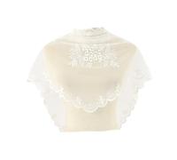 PZOFERLIN Veli da sposa Sciarpa Triangolo Velo Da Sposa In Pizzo Multicolor(Color8)