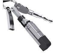 PZOZ 4 in 1 porta chiavi ricarica cavo USB C a USB C veloce cavo Multi Fast ChargeType C Nylon Intrecciato, ricarica Combo Lightning/Tipo C/USB A porte per iPhone 16 15 14 13 pro max MacBook (140w,
