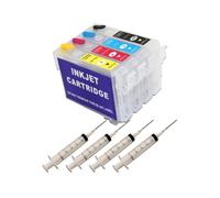 PZPSEQGM 4 pacchetti di cartucce per inchiostro di ricarica vuota compatibili con l'espressione XP-2101 XP2101 Stampante(Chipless Cartridge)