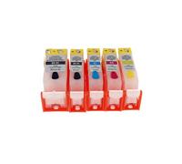 PZPSEQGM 5pcs cartucce di inchiostro ricaricabili compatibili con PGI-220 CLI-221 per MP620 MP640 MX860 MX870 Stampanti con chip ARC