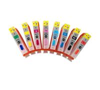 PZPSEQGM 8 colori CLI-8 CLI8 Cartucce a inchiostro ricaricabile Works con Pro9000 Pro 9000 Stampante 8 Pacchetto