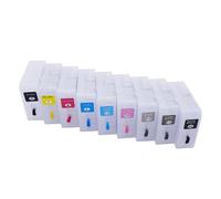 PZPSEQGM 9 a colori set da 80 ml di cartucce di inchiostro ricaricabili compatibili con Stylus Pro 3800 3880 3850 3800c stampante