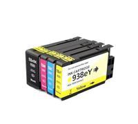 PZPSEQGM 938xl 938 Cartuccia a inchiostro compatibile con 938 938xl per stampanti come OfficeJet Pro 9110b 9120 9130 9720 9730(938e 4Color 1set)