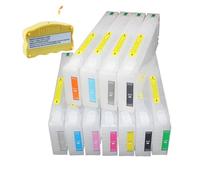 PZPSEQGM Cartucce di inchiostro ricaricabili con chip e resetter Stylus Pro 7710 7900 7908 7910 9908 9910 T636 T6361 T6369 T636A T636B(1SET(5Colors))