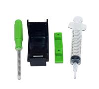 PZPSEQGM Clip cartuccia di ricarica inchiostro cuscinetti in gomma kit strumento per strumento compatibile con 652 664 27 28 56 57 60 74 75 92 93 94 95 96 97 98 99 100 Modelli di stampante(Option A)