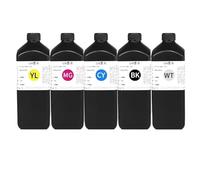 PZPSEQGM Inchiostro LED da 1000 ml Compatibile con DX4 DX5 DX6 DX7 DX10 TX800 XP600 Printhead Works con 1390 L800 L1800 L805 R1800 R1900 Stampanti modificate(1000ml-Hard-BK)