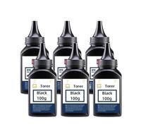 PZPSEQGM RIMBATO DELLA POLVERA DEL TONER NERO PER PRO M110 MFP M139 100G BOTTOLE COMPLETABILI CON 141A 142A W1410A Cartucce da toner W1420A(100gX 6 bottles)