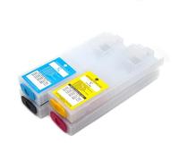 PZPSEQGM Set 4pc set da 320 ml Cartuccia a inchiostro ricaricabile compatibile con Workforce Pro WF C5390 C5890 C5810 C5310 C5290 C5790 C5210