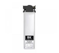 PZPSEQGM T11C1 T11C2 T11C3 T11C4 Bag di inchiostro Compatibile con Workforce Pro WF-C5890DWF WF-C5390D Stampante progettata per il mercato europeo con inchiostro di pigmento(T11C1-Black)