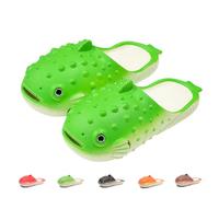 PZPUE Pantofole a forma di pesce piumino, per donne e uomini, zoccoli a forma di pesce carino, pantofole leggere, suola morbida antiscivolo, sandali da giardino e spiaggia
