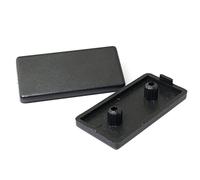 PZRT 10pcs 2040 Standard Europeo Profilo In Alluminio Tappo Terminale 2040 T-Slot Accessori Profilo In Alluminio, Nero