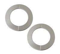 PZRT 2pcs Parete Split Flangia 81mm In Acciaio Inox Rotondo Escutcheon Piastra Parete Accessori Copertura Tubo Acqua per Tubi