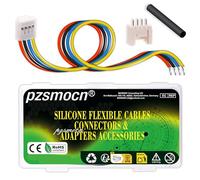 pzsmocn 10 Set/40 Pezzi JST HY 2,0 mm Passo 4 Pin 22AWG Silicone Filo Spina Presa Prolunga Terminale Adattatore Kit di Accessori, Connettore Femmina con Filo Crimpato 20cm e Alloggiamento Maschio