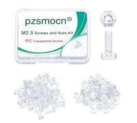 pzsmocn 100 Pezzi/50 Set M2.5 * 8 mm Viti a Testa Tonda con Croce in M2