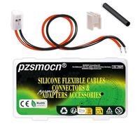 pzsmocn 20 Set/80 Pezzi JST HY SMD 2,0 mm Passo 2 Pin 22AWG Silicone Filo Spina Presa Prolunga Terminale Adattatore Kit Accessori, Connettore Femmina con Filo Crimpato 20cm e Alloggiamento Maschio