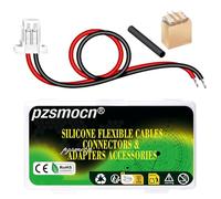 pzsmocn 20 set/80 pezzi Mini Micro JST-SH-SMD-VHR 1,0 mm 2 pin 30 AWG Kit Cavo in Silicone, Connettore Femmina con Filo 20cm e Spina Maschio IC, per Strisce luminose a LED, Giocattoli RC, Batterie