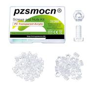 pzsmocn 60 Pezzi/30 Set M6*10 mm Viti a Testa Tonda con Croce in Plastica