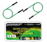 pzsmocn Flessibile Silicone Breadboard Cavetti Jumper Filo Wire 24AWG Cavi 20cm 40 Set/120 Pezzi per Connettore Dupont Passo 2,54 mm 1 Pin Nero Femmina-Femmina Testata Adattatore Cavo a Nastro