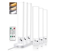 PZSUNLY Luce Led Sottopensile Cucina con Base di Ricarica, 6 Pezzi | 20 cm Lampa