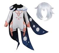 pztqxz Halloween Paimon Cosplay Costume Set Uniforme Cosplay Set Completo Ruolo Cosplay Show Halloween Carnevale Outfit per Adulti