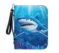 Pzuqiu Bibbia Tote Bag con Tracolla Donna Bibbia Borsa da trasporto Grande Capacità Accessori Cristiani L-2XL, Squalo carino., L-10.2"x7"x1.9"