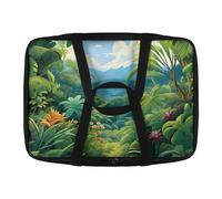 Pzuqiu Casseruola isolata per cibo caldo o freddo Lasagne Holder Tote riutilizzabile isolato Food Carrier, Paesaggio tropicale