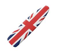 Pzuqiu Copertura per asse da stiro con bandiera britannica con gancio e anello, resistente alla fiamma, accessorio di ricambio per asse da stiro, lavabile