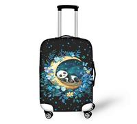 Pzuqiu Copertura per bagagli, antigraffio, accessorio protettivo per bambini e adulti, Panda Moon, L (25-28 inch suitcase)