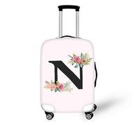 Pzuqiu Copertura per bagagli da viaggio, adatta per bagagli da 45-81 cm, Lettera N., XL (29-32 inch suitcase)