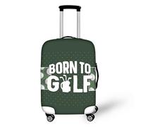 Pzuqiu Copertura per bagagli da viaggio in poliestere per valigie protettore lavabile, Nato per Golf, L (25-28 inch suitcase)