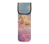 Pzuqiu Custodia per ferro arricciacapelli in neoprene resistente al calore, per organizer da viaggio, 38,1 x 12,7 cm, cavallo Afterglow