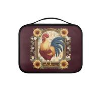 Pzuqiu Custodia per libri biblici in pelle PU, borsa per bibbia da donna, robusta custodia protettiva per la Bibbia, grande, Girasole Gallo, Taglia unica