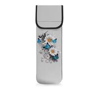 Pzuqiu Daisy Butterfly - Custodia per ferro arricciacapelli da donna, resistente al calore, per piastra da viaggio