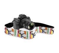Pzuqiu Tracolla regolabile per fotocamera con sgancio rapido, adatta a tutte le fotocamere DSLR/SLR, cinghia antiscivolo per fotocamera, Simpatico pinguino., Taglia unica