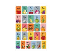 Pzuryhg ABC Alphabet Poster, Educational Wall Chart, PVC -Adhesive English Learning Toy, Interactive Visual Design, For Kids, Boys And Girls, Classroom Use
